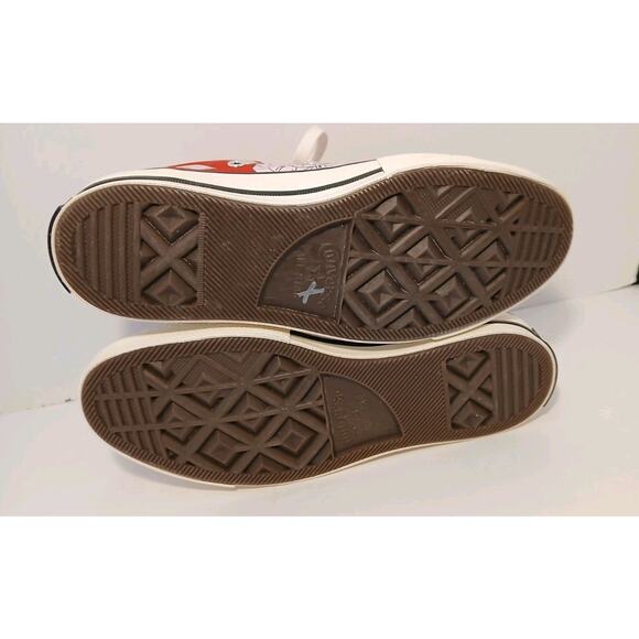 Converse Chuck Taylor All Star Hi Red With Pink Flowers Cherry Blossom Women's 6 - Picture 7 of 10